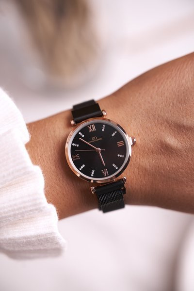 Montre Classique Femme Giorgio&Dario Noir Or Daniela