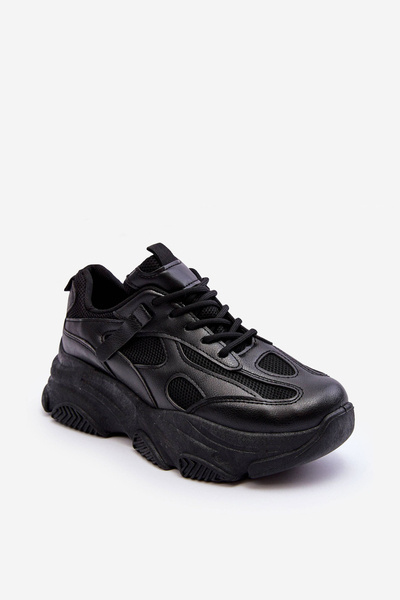 Women's Sneakers on a Chunky Platform Black Agnenia
