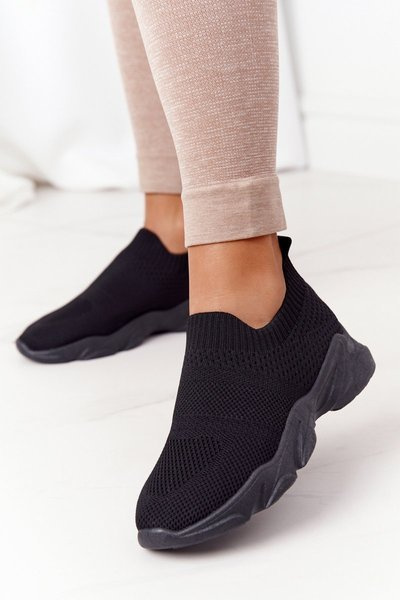 Damen Sport Slip-on Schuhe Schwarz Yoga Klasse