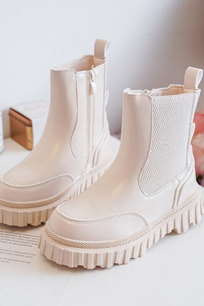 Kinderschnürschuhe Gefüttert Beige Jolynn