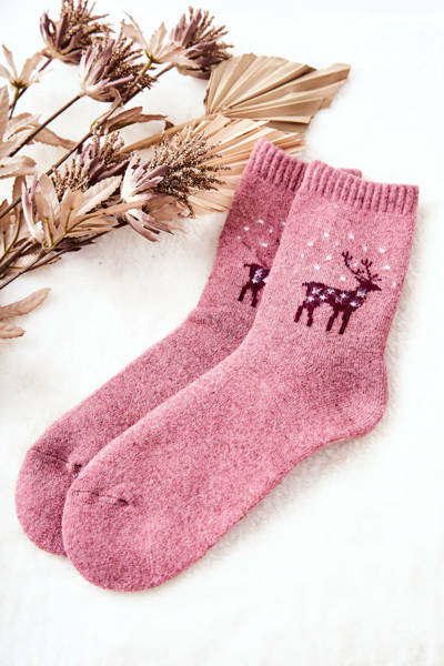 Cosas Rentier Socken Rosa