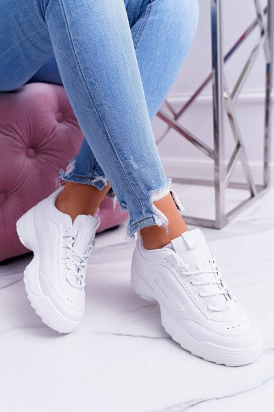 Chaussures Faqundo blanches de sport pour femmes