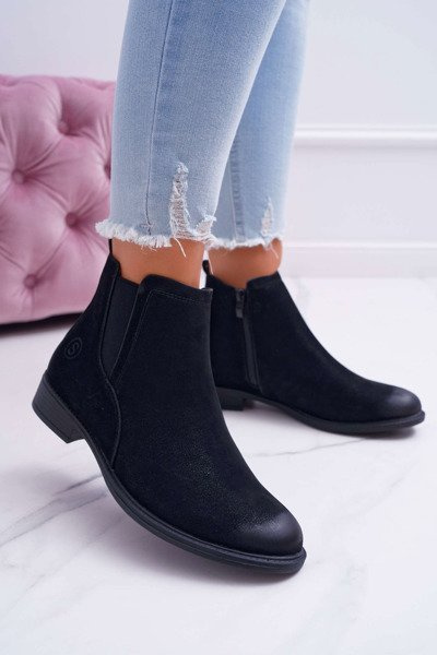 Sergio Leone Women's Eco Nubuck Boots Black Vuko