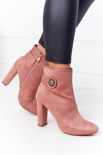 Klassische Stiletto-Stiefel Lu Boo Rosa