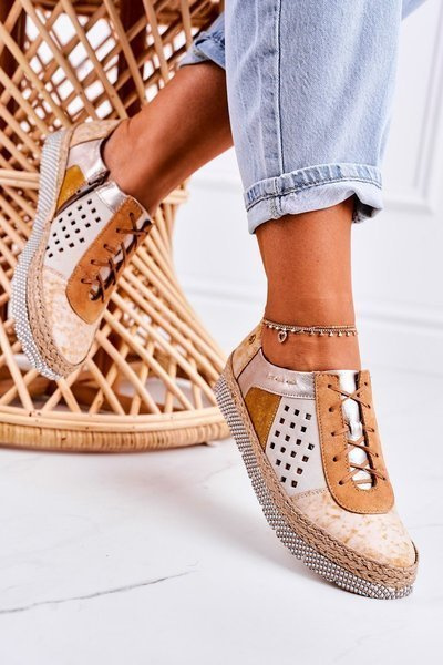 Moteriški odiniai Brogues batai Maciejka Yellow 03339-44