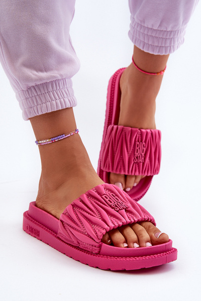 Papuci femei Big Star NN274A749 fuchsia
