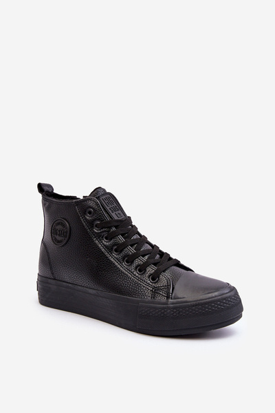 Herren Gefütterte Hohe Sneakers Mit Reißverschluss Schwarz Big Star MM174065