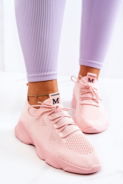 Chaussures de Sport Baskets Tissu Rose Nolene