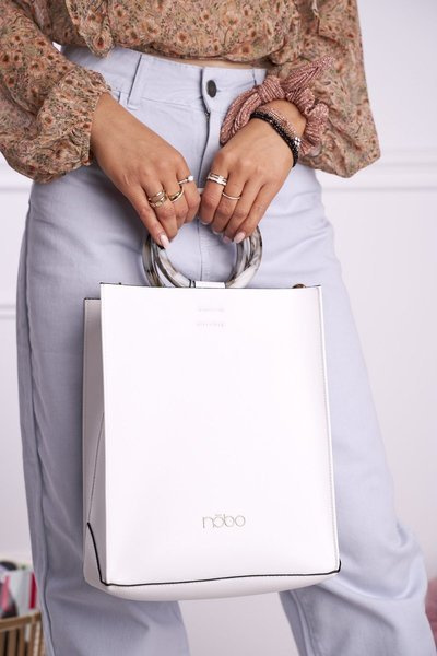 Handtasche Damen NOBO White Letter Tasche NBAG-I0500-C000
