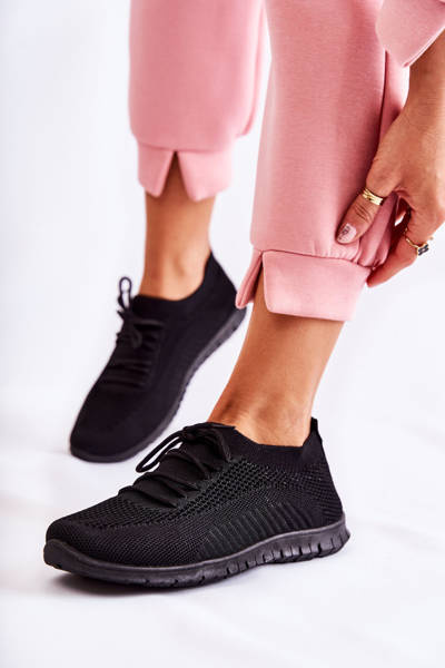 Damen Schwarz Sequro Slip On Sportschuhe