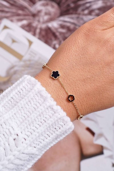 Damen-Armband Celebrity Goldenes Kleeblatt