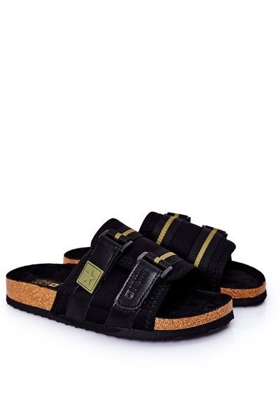 Papuci pentru bărbați Profilate Big Star HH174058 Negru