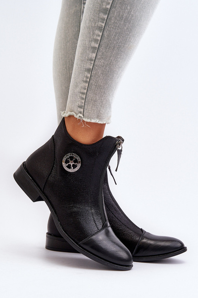 Botine de dama Negru Loratie