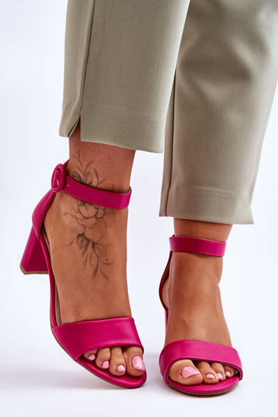 Sandales À Talon Femme Fuchsia Lexi