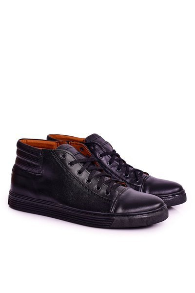 Chaussures Cuir Homme Baskets BEDNAREK Noir