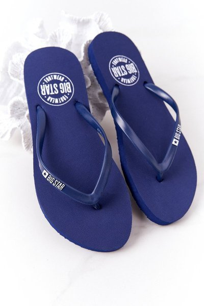 Damen Big Star Flip Flops FF274A614 Marineblau