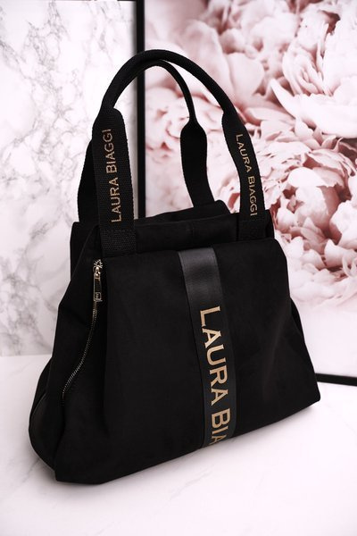 Shopper Sac Bandoulière LAURA BIAGGI Daim Noir