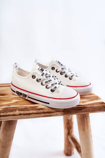 Baskets en cuir pour enfants BIG STAR KK374038 Blanc