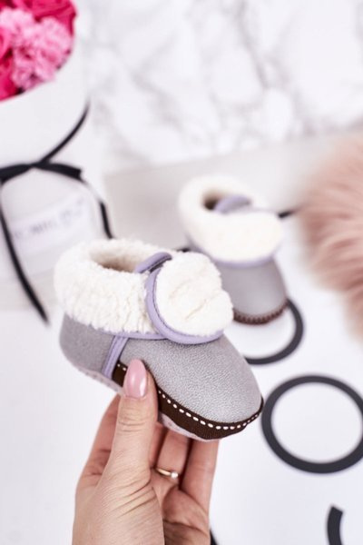 Children's Insulated Home Slippers Grey Cloudlet