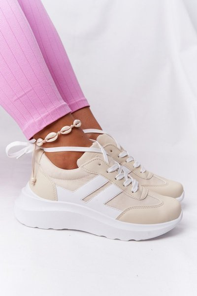 Damen Sportschuhe Turnschuhe Beige Holiday