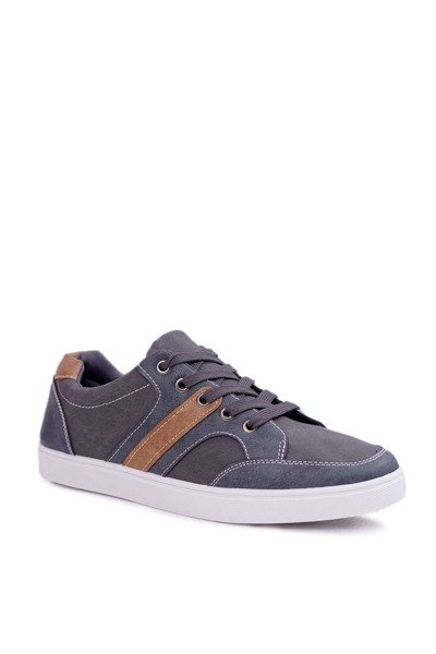 Herren Grau Casual Kenny Turnschuhe