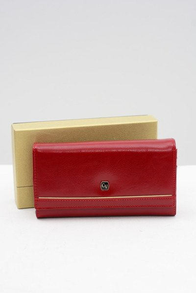 Grand portefeuille rouge pour femme