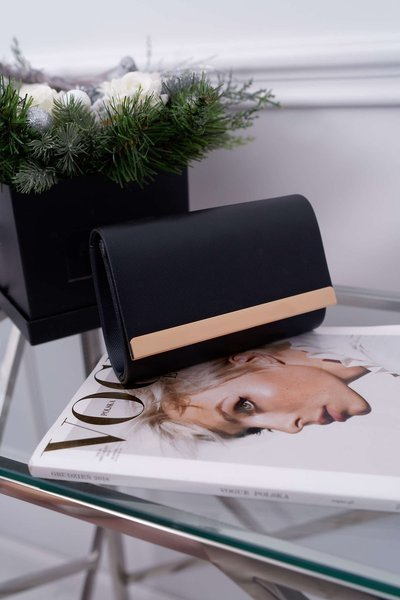 Geanta de ambreiaj elegant negru pentru femei