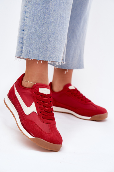 Damen Sportschuhe Sneakers Rot Zerina