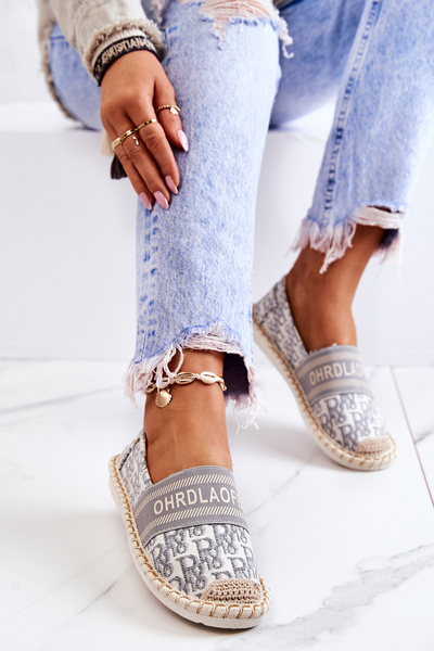 Espadrilles Classiques Gris Warm Time