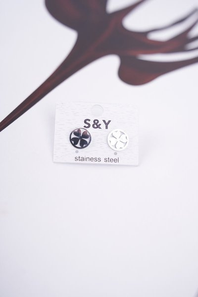 Boucles d'oreilles Femme Argent Trèfle Rosie