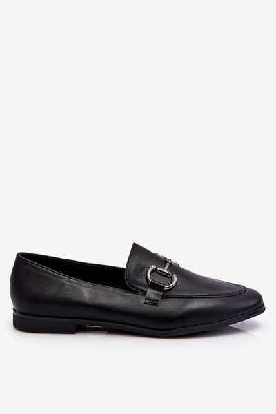 Mocassins Classiques Pour Femmes Avec Embellissement Noir Jamie