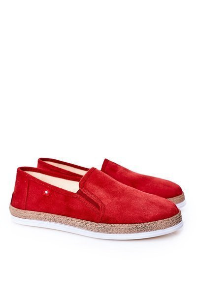 Espadrilles en daim pour hommes Big Star HH176007 Rouge