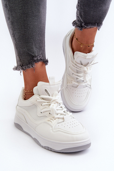 Baskets Plateforme Femme Blanc Etnaria