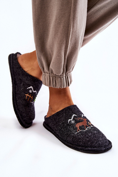 Chaussons domestiques Big Star KK276018 Noir et Beige
