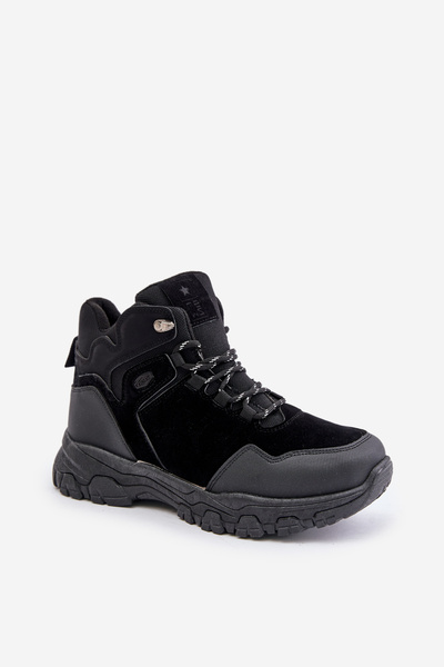Chaussures De Randonnée Isolées À Lacets Homme Noir Zerista