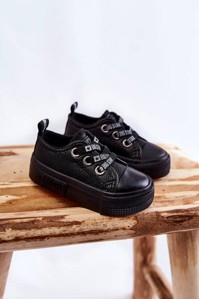 Adidaje din piele pentru copii Big Star KK374059 Negru