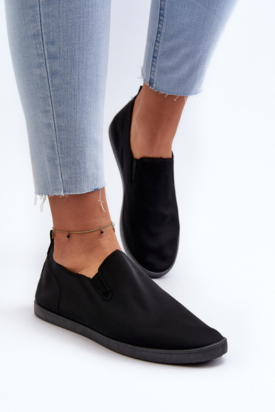 Damen Slip-On Sneakers Schwarz Lovinia