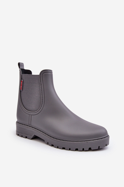 Damen Niedrige Gummistiefel Grau Birella