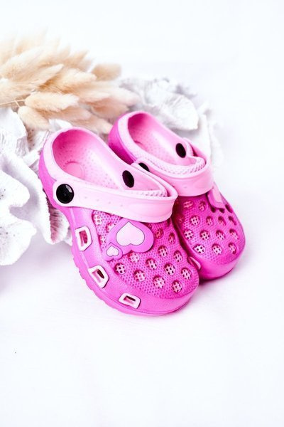Vaikiškos putplasčio šlepetės Crocs Fuchsia Jupiter