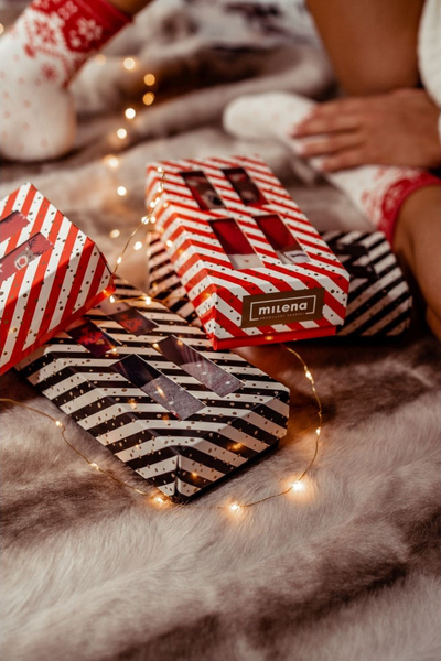 Coffret de Noël Chaussettes 3 Paires Masculines En Boîte