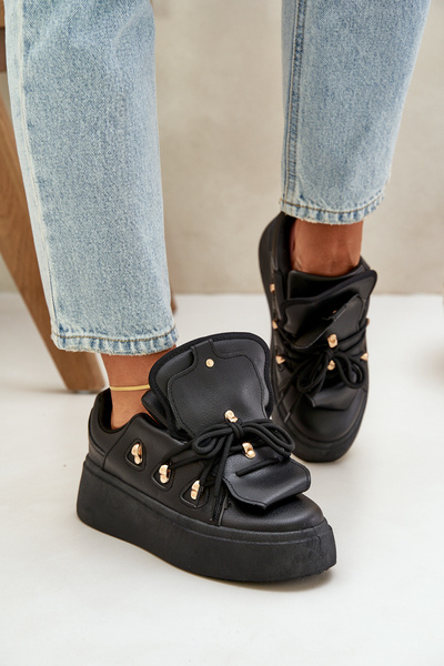 Női Sneakers Platformon Fekete Dolistana