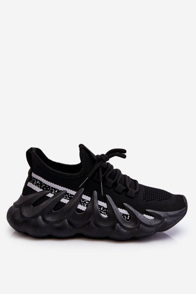 Women's Fashion Sock Sneakers Black Daxo