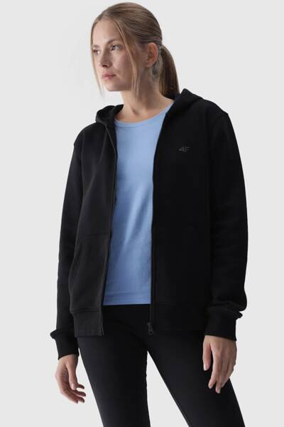 4f Polar Negru Cu Guler Înalt Regular Femei 4FSS23TFLEF049