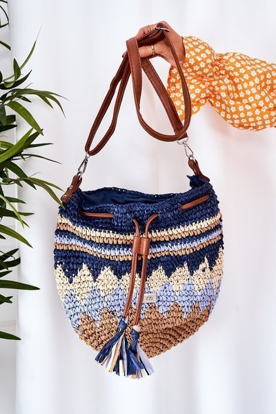 Sac Besace Tressé NOBO XK0430 Bleu Marine