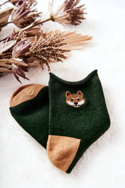 Șosete fără presă pentru copii Fox Green