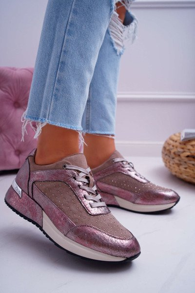 Damen Sportschuhe Beige Sergio Leone Ondar