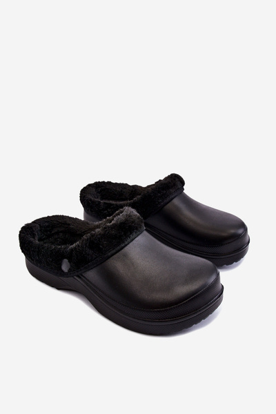 Pantoufles chaudes en mousse pour femmes Crocs Black Cova