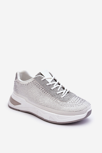 Baskets Femme Avec Zircons Blanc Raiden