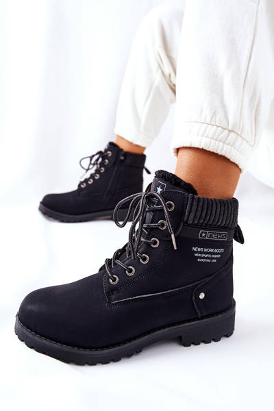 Bottes de randonnée plates pour femmes noires Grunders