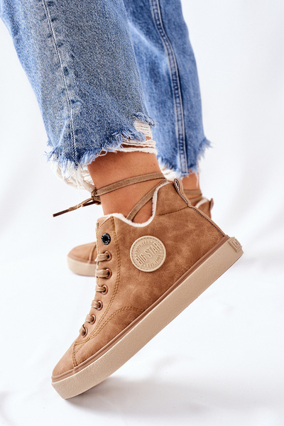 Adidaje izolate din piele Big Star II274149 Camel